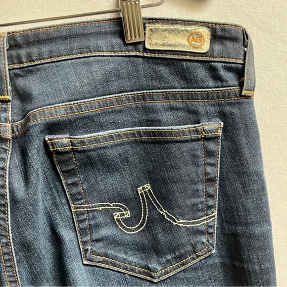 AG Adriano Goldschmied Ballad Slim Bootcut denim jeans Sz 31R - Picture 7 of 14